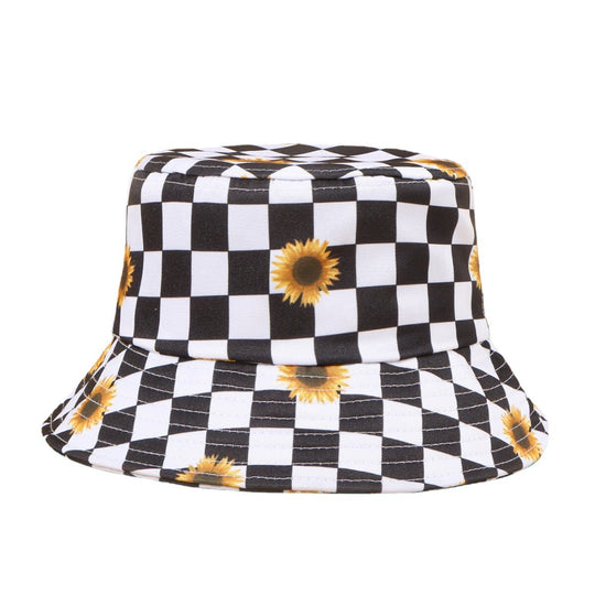 Fisherman Hat Tide Men And Women Basin Hat Outdoor Sun Protection Hat Cashew Plaid