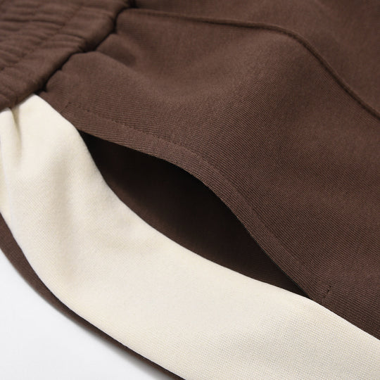 Fashion Stitching Casual Wide-leg Trousers Men