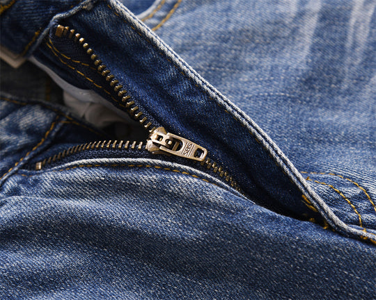 Fashion Wide-leg Denim Trousers For Men