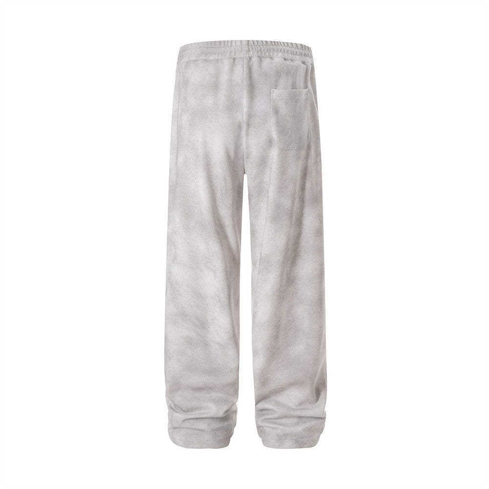 Stitching Fashion Striped Casual Trousers Men