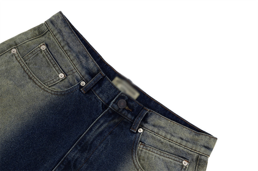 Fashion Wide-leg Denim Trousers For Men