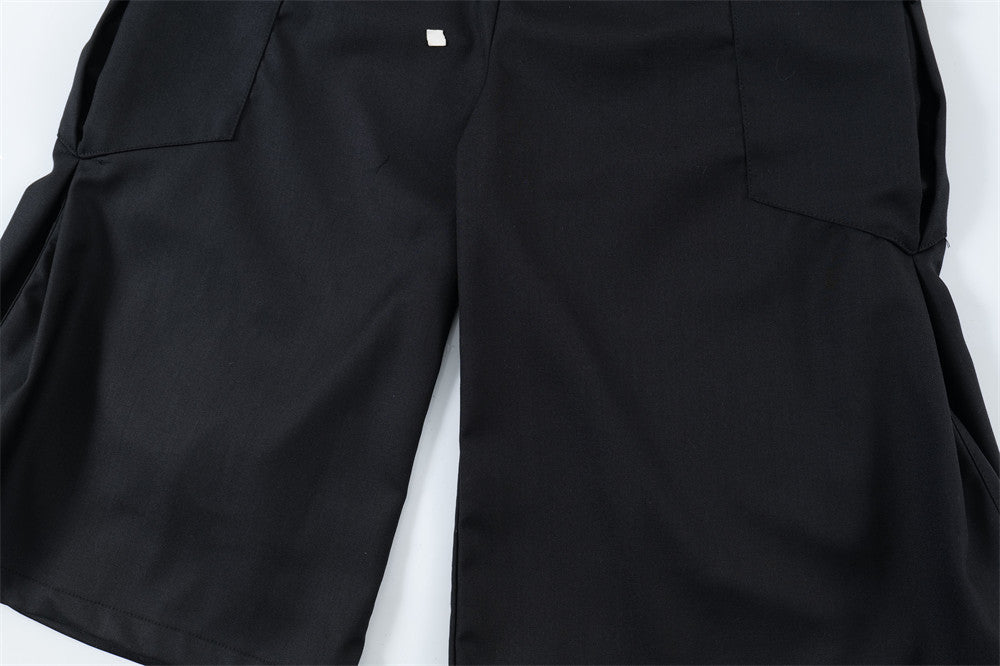 Fashion Solid Color Cargo Shorts Men