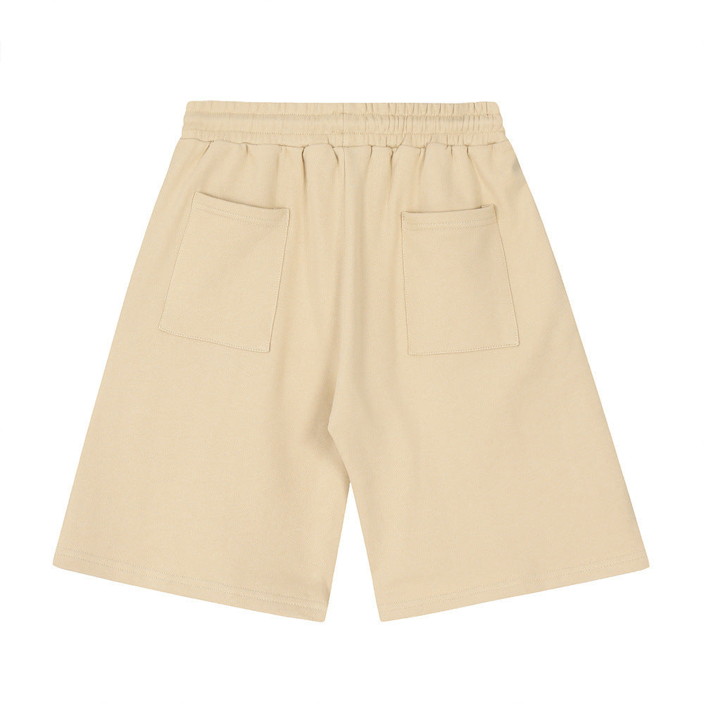 High Street Design Five-pointed Star Embroidered Shorts Men