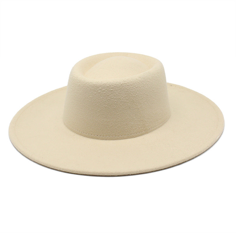 Men And Women Fashion Simple Felt Bowler Hat