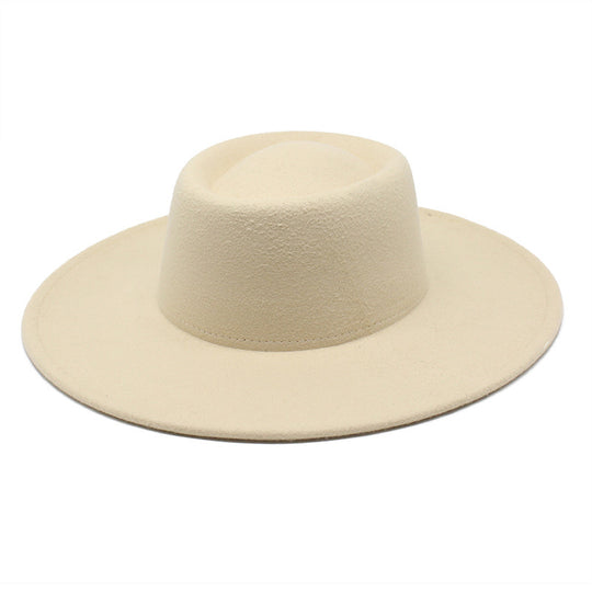 Men And Women Fashion Simple Felt Bowler Hat