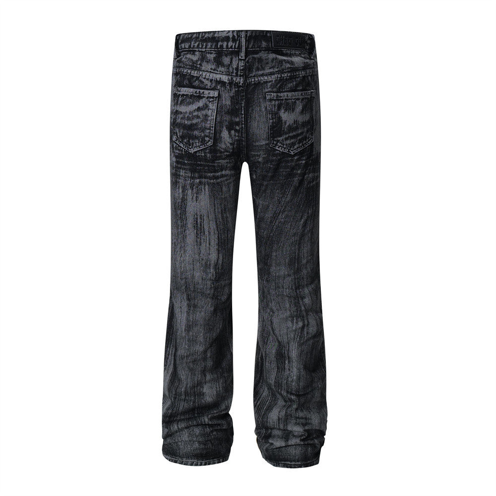 Tie Dye Fashionable Denim Trousers Men