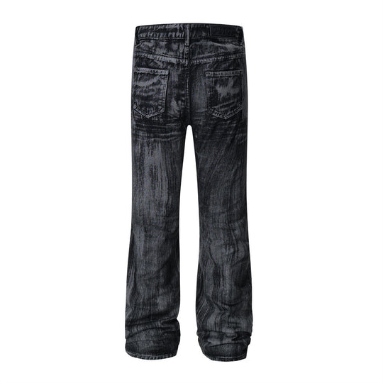 Tie Dye Fashionable Denim Trousers Men