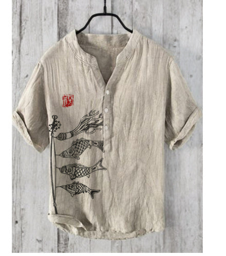 3D Printed Street Long Sleeve Shirt For Men