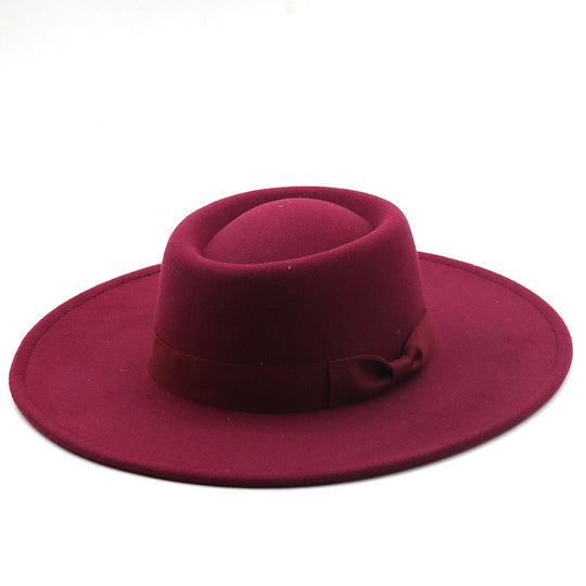 Top Hat Men And Women Concave Black Top Hat Felt Hat