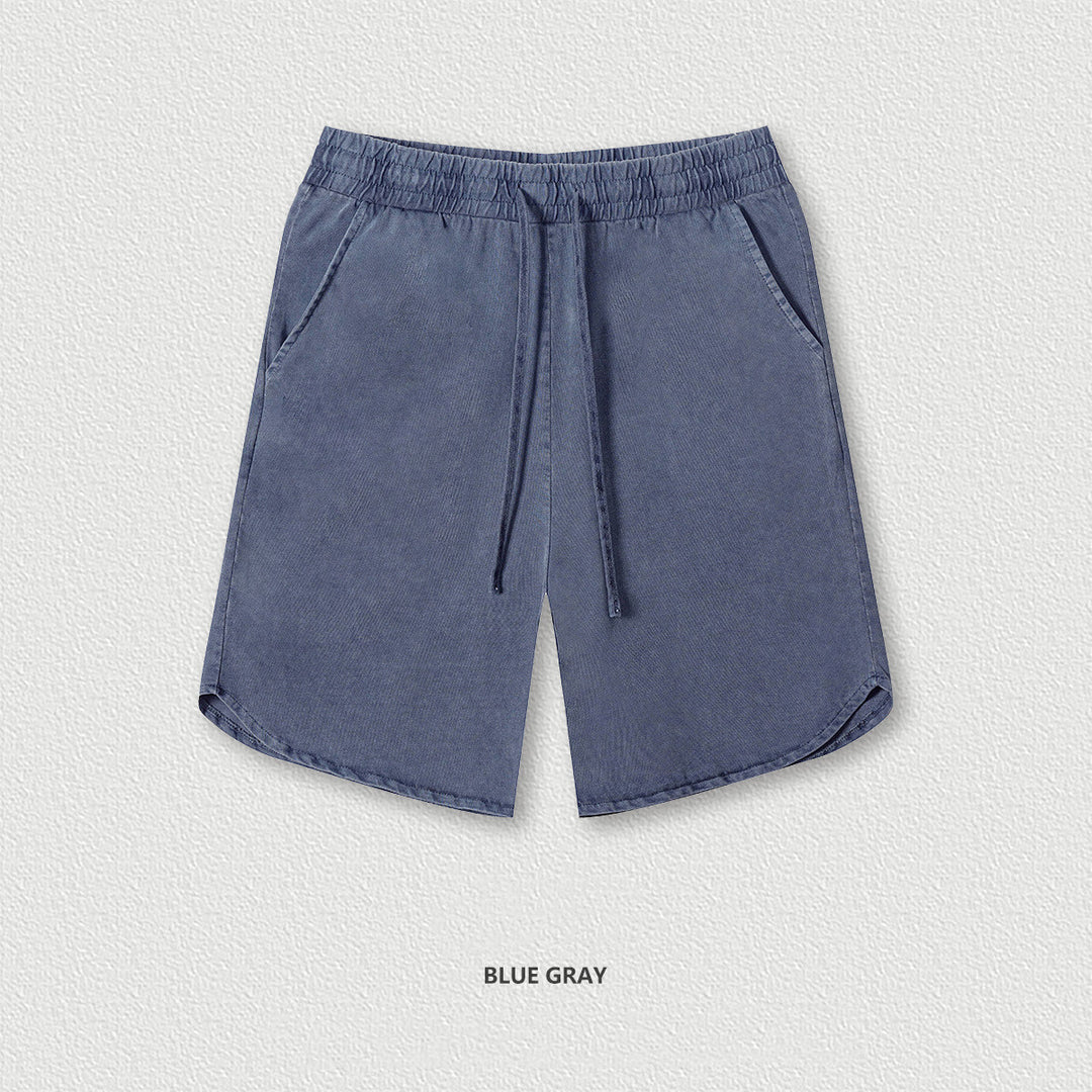 Washed Old Youth Couple Workout Sports Men Casual Shorts