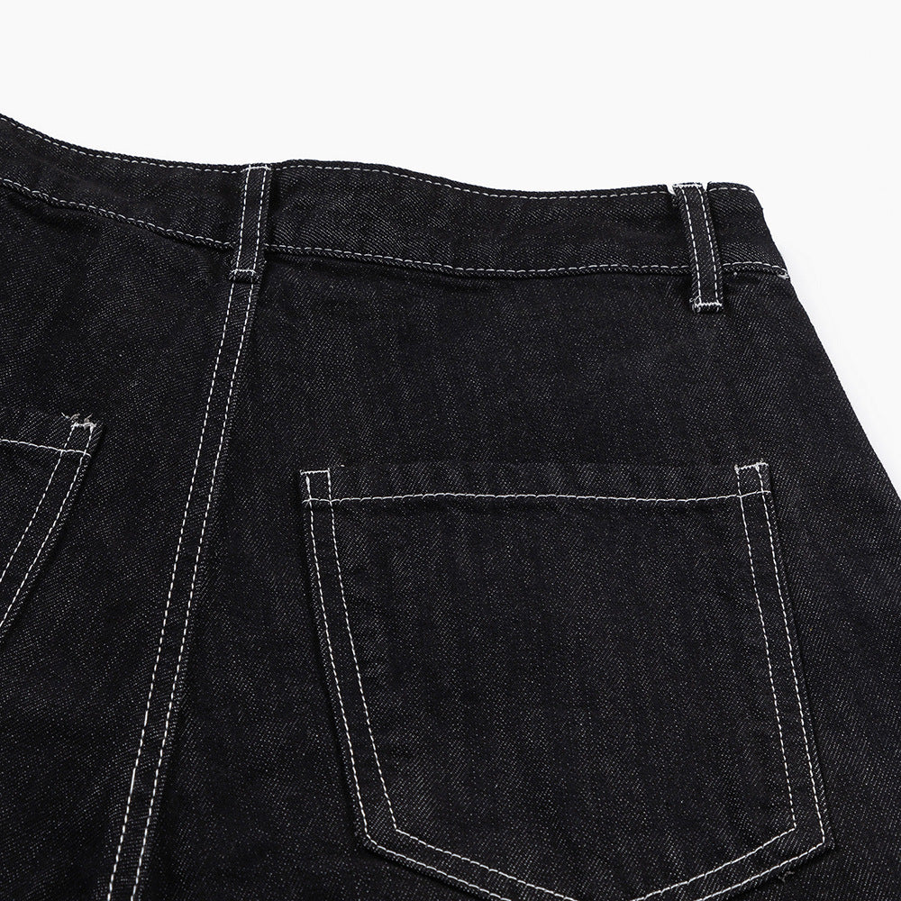 Stylish Multi-pocket Denim Trousers For Men