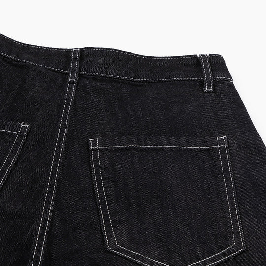 Stylish Multi-pocket Denim Trousers For Men