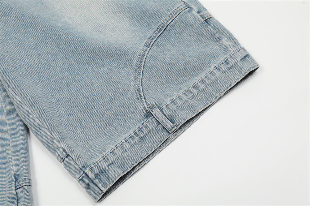 Fashion Work Clothes Denim Shorts Men