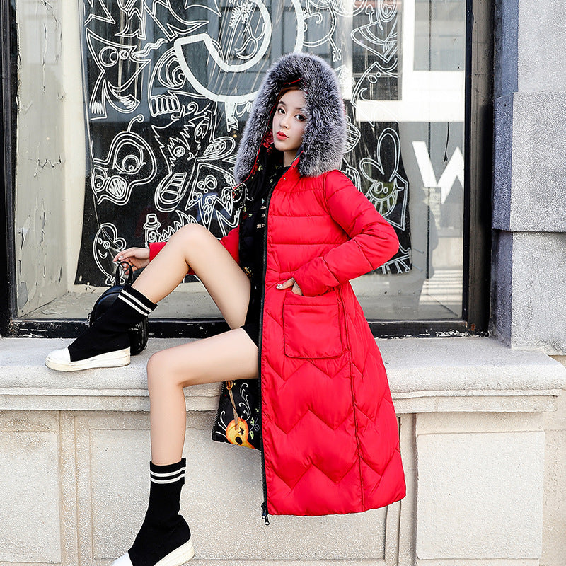 Women wear mid-length cotton jacket on both sides