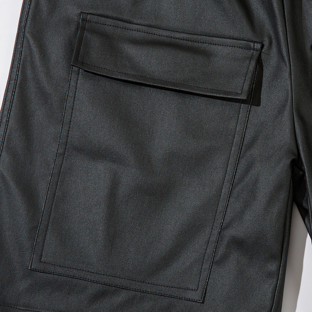 Fashion Personality Stitching Cargo Shorts Men
