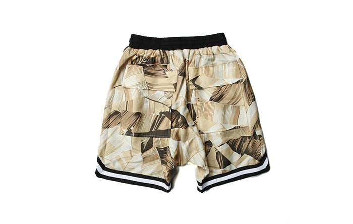 New Shorts Men Summer hip hop Shorts Floral Plaid Stripe kanye west shorts Large pocket high street Haren shorts