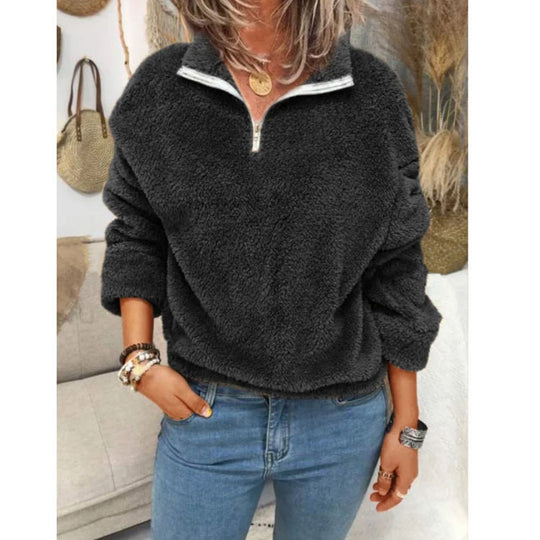 Women's New Style Coat And Sweater Women Plus Velvet Double-Sided Fleece Jacket Women