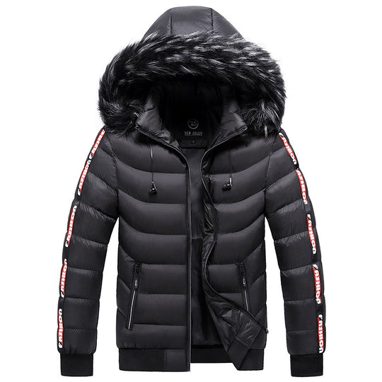 Men's Winter Fur Collar Cotton Padded Jacket