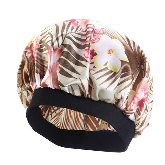 European And American Style Wide-Brimmed Satin Dome Night Hat