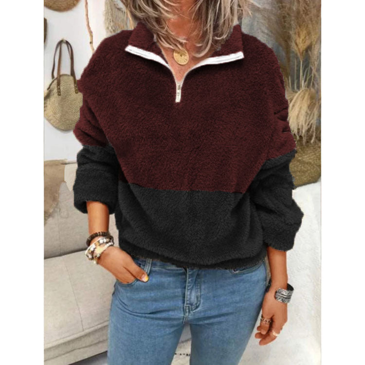 Women's New Style Coat And Sweater Women Plus Velvet Double-Sided Fleece Jacket Women