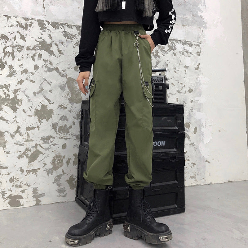 New Korean Fashion High-waisted Trousers Women