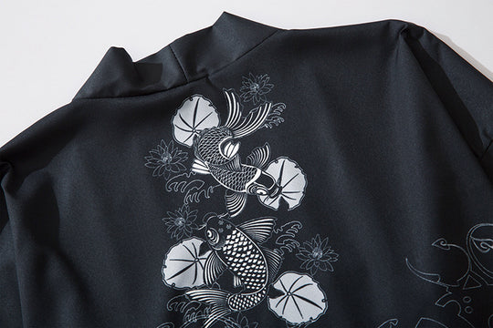 Chinese Style Kimono Men And Women Couple Cardigan Thin Jacket