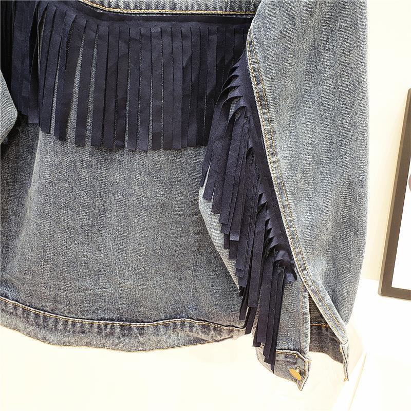 Embroidered Denim Jacket Women Loose Korean Style Wild Spring And Autumn Net Red Denim Jacket