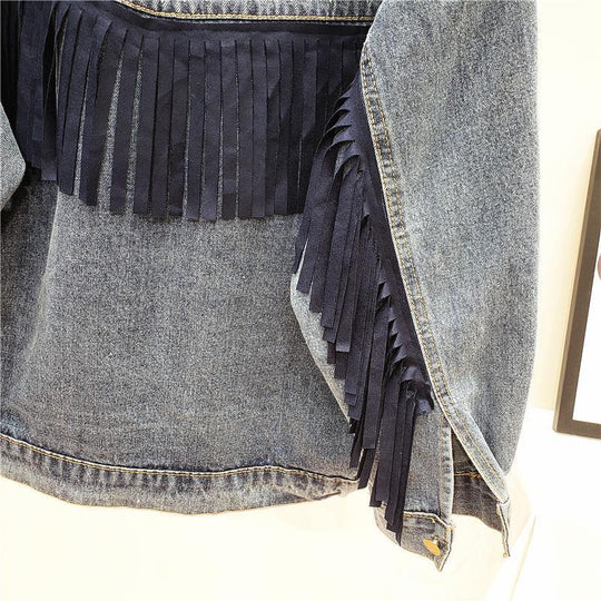 Embroidered Denim Jacket Women Loose Korean Style Wild Spring And Autumn Net Red Denim Jacket