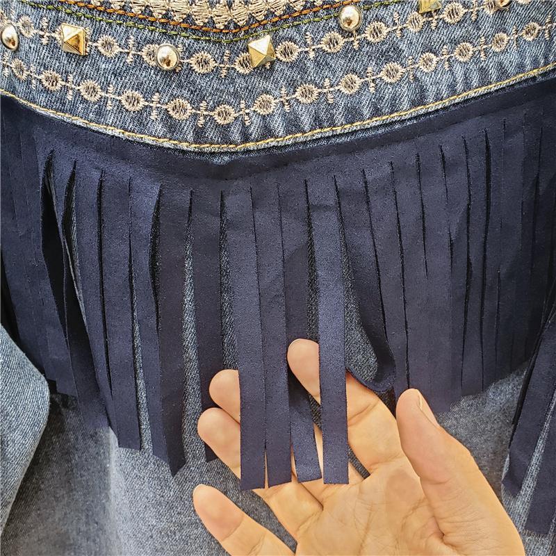 Embroidered Denim Jacket Women Loose Korean Style Wild Spring And Autumn Net Red Denim Jacket