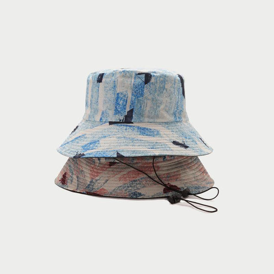 Seaside Beach Sun Hat Fashion Printed Fisherman Hat For Men And Women