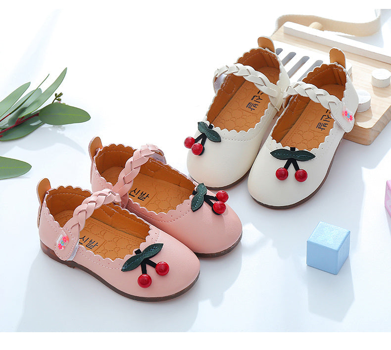 New Children's Peas Shoes, Children's Single Shoes, Cute Female Baby Soft-soled Princess Shoes