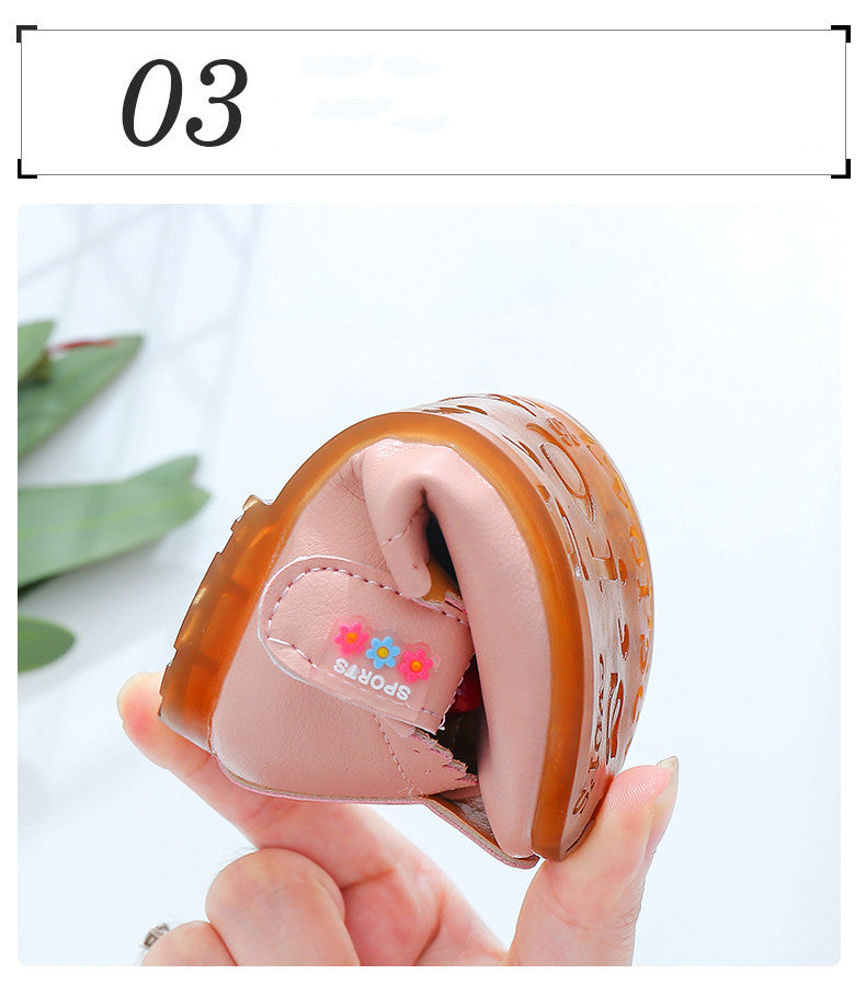 New Children's Peas Shoes, Children's Single Shoes, Cute Female Baby Soft-soled Princess Shoes