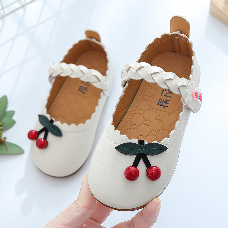 New Children's Peas Shoes, Children's Single Shoes, Cute Female Baby Soft-soled Princess Shoes