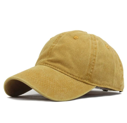 Solid Color Baseball Hat Couple Wash Hat Men