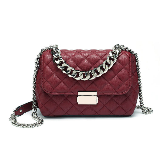 Check British Style Chain Bag