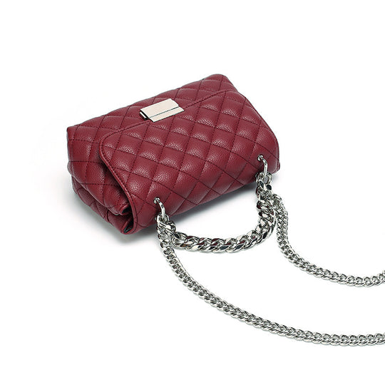 Check British Style Chain Bag