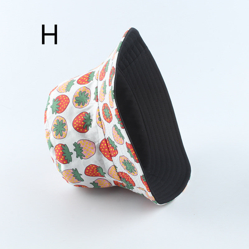Cow Fisherman Hat Double-sided Men And Women