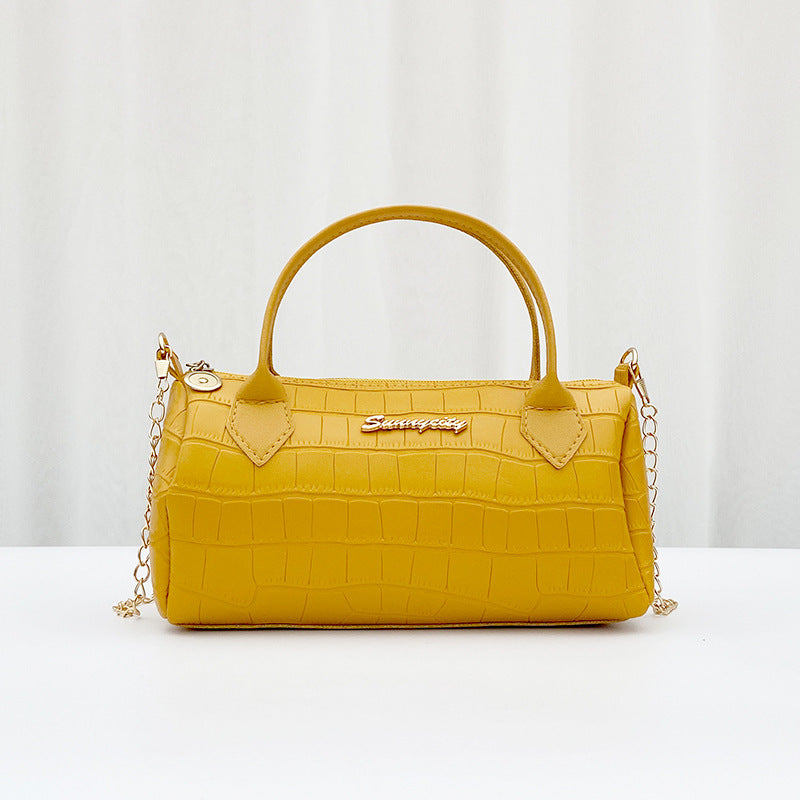 Standard Stone Pattern Chain Portable Pillow Bag Leisure Mobile Phone Bag