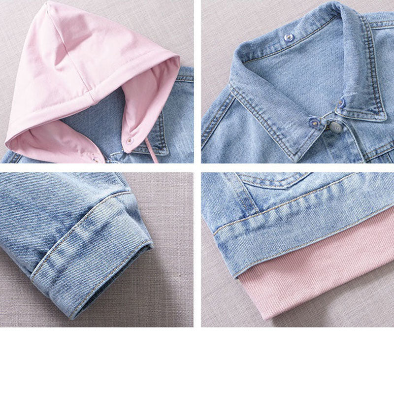 Spring And Autumn Casual Denim Short Jacket Women