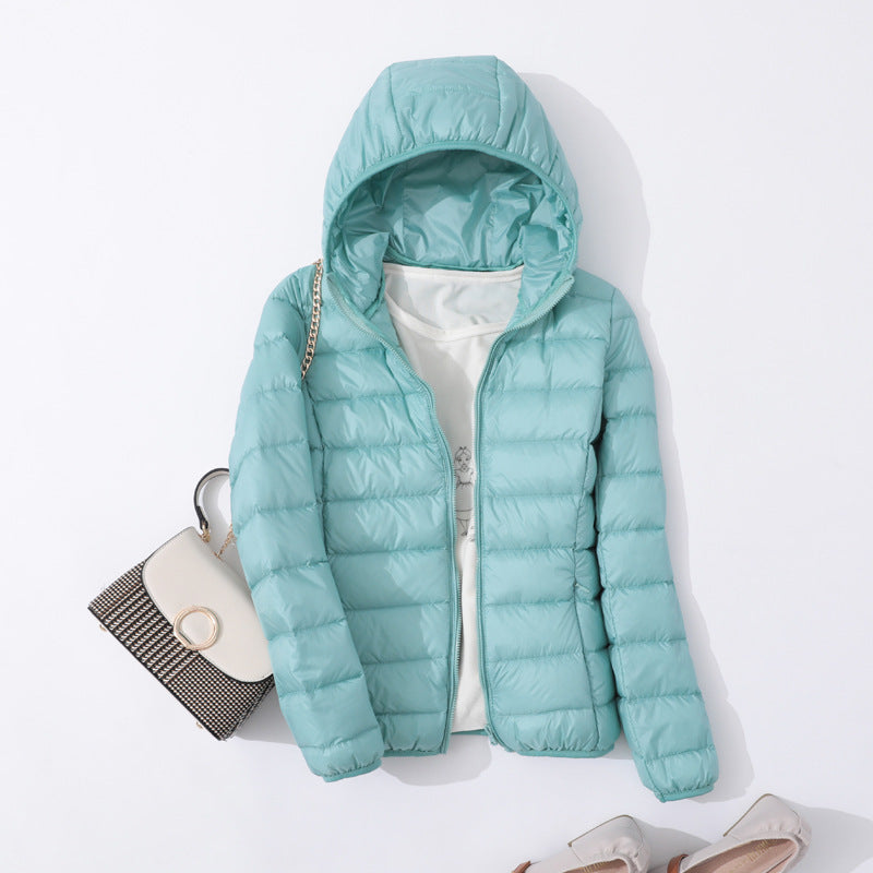 Slim Slimming Portable Short And Thin Down Jacket Women