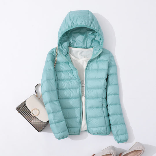 Slim Slimming Portable Short And Thin Down Jacket Women