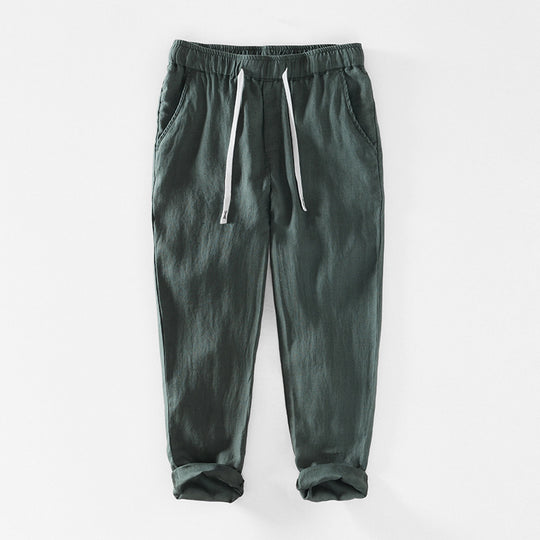 Fashion Linen Leisure Trousers Men