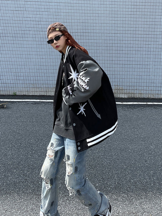 Original Retro PU Leather High Street Jacket For Men And Women