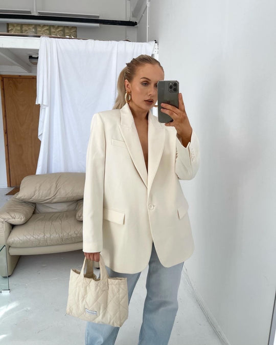 Senior Casual Suit Jacket Women All-match Texture