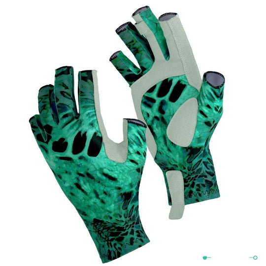 Fishing Gloves Exposed Five Fingers Breathable Non-slip Sunscreen Men