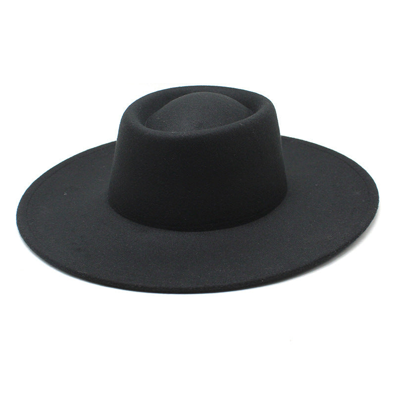 Men And Women Fashion Simple Felt Bowler Hat