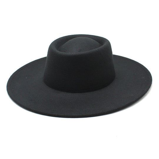 Men And Women Fashion Simple Felt Bowler Hat