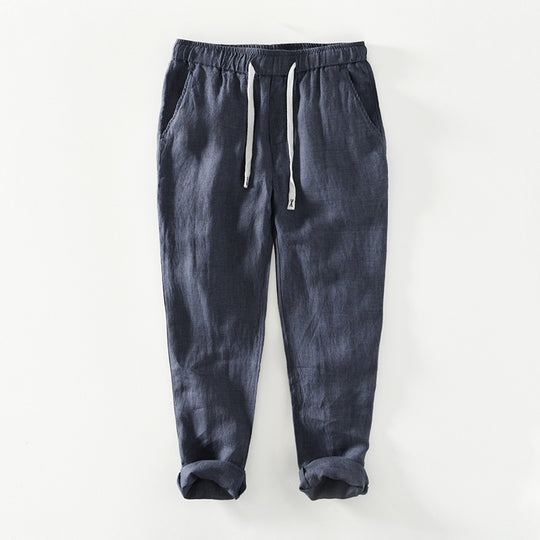 Fashion Linen Leisure Trousers Men