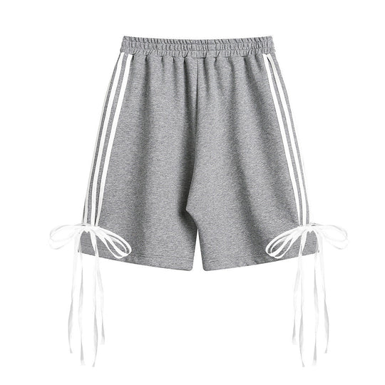 Side Striped Lace-up Casual Shorts Men