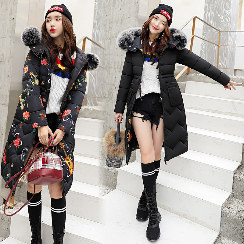 Women wear mid-length cotton jacket on both sides